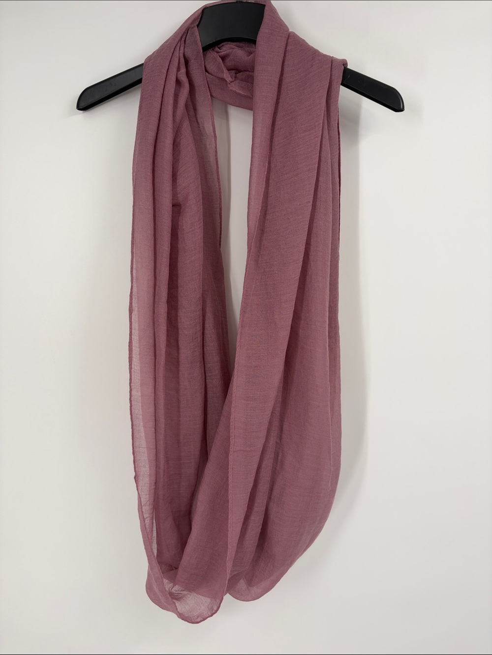 Mauve Purple Infinity Scarf